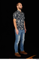  Orest blue jeans blue shirt brown shoes casual dressed standing whole body 0008.jpg